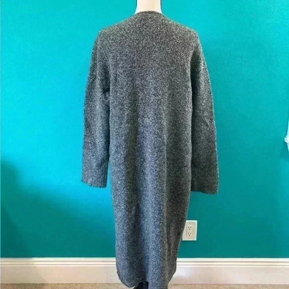 Eileen fisher grey long zip up coat in size xl - Picture 7 of 10